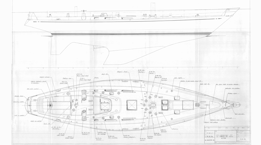 Swan 65 S&S - Layout Coperta