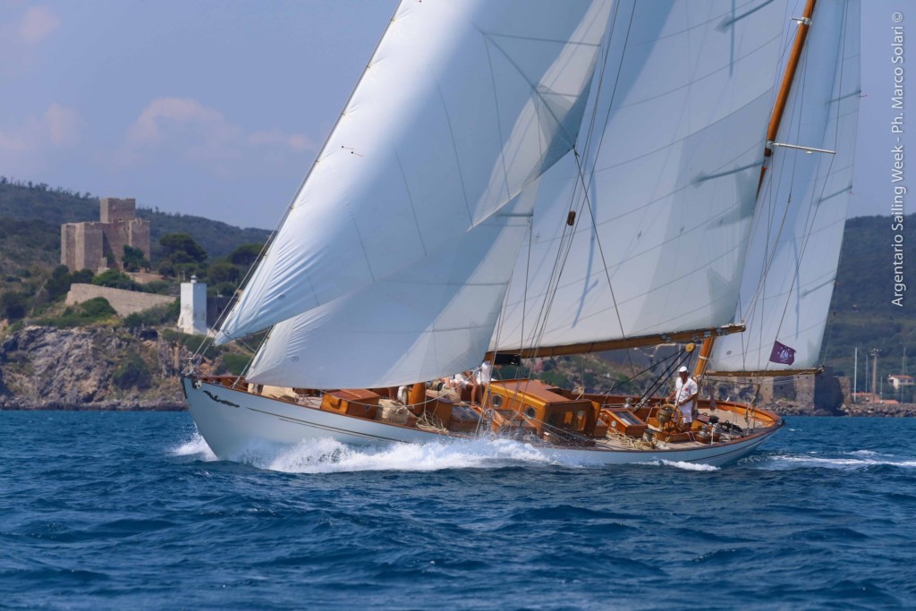 Mariella, the boat of Carlo Falcone, Italian consul in Antigua and Barbuda, is second in the Big Boats category at Argentario Sailing Week 2023