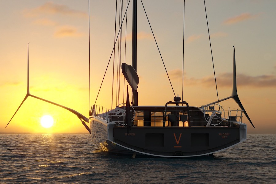 Gli hydrofoil di Baltic 111 Raven