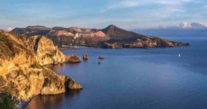 Lipari, an island of volcanic origin that is part of the Aeolian archipelago