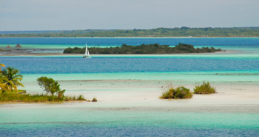 Bacalar Laguna, Yucatan in Messico