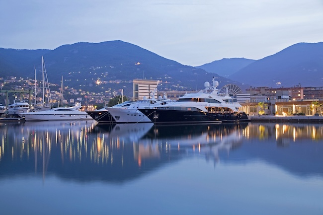 A detail of Port Mirabello D-Marin in La Spezia